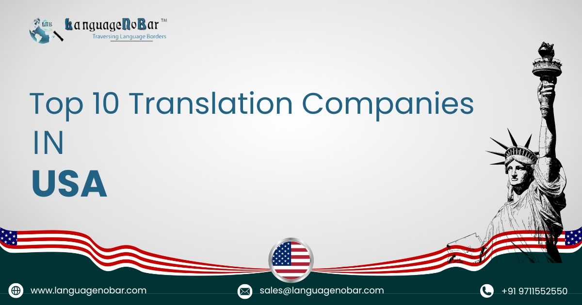 Top 10 Translation Companies in the USA 2024 | LanguageNoBar