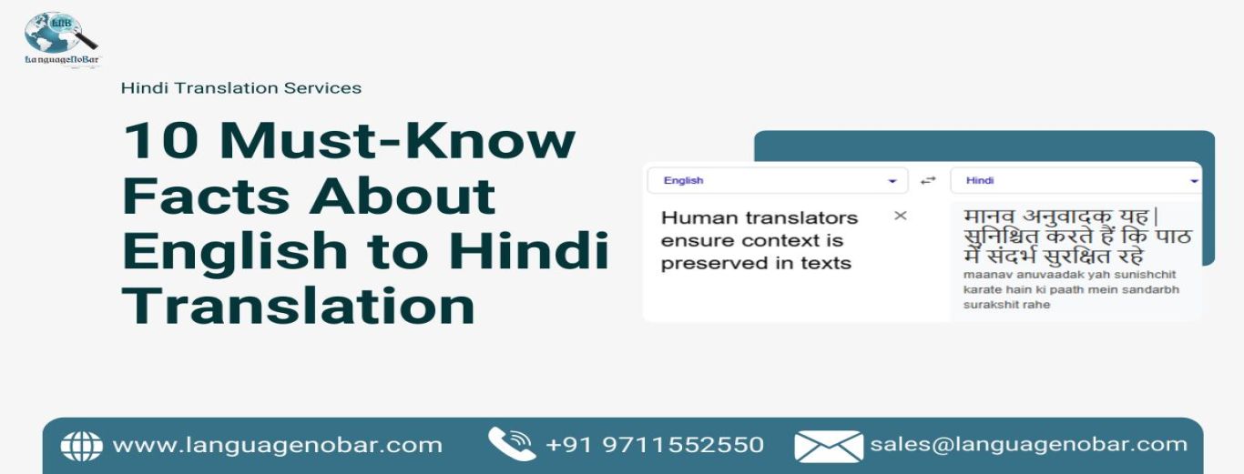 10 Must-Know Facts About English to Hindi translation